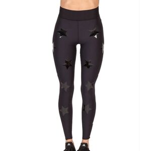 Ultracor Lux Knockout Star Print Leggings Black XS
